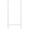 vidaXL barbordsben hvide 2 stk. 40x(90-91) cm st&aring;l