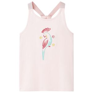 vidaXL Tanktop til b&oslash;rn str. 104 lyser&oslash;d