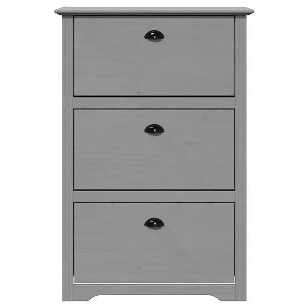 vidaXL skoreol BODO 80x35x118 cm grå