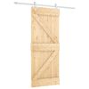 vidaXL Skyded&oslash;r 85 x 210 cm Massivt Fyrretr&aelig; (Ubehandlet)