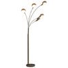 vidaXL standerlampe 200 cm 5 x E14 s&oslash;lvfarvet