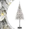 vidaXL Juletr&aelig; med 300 LED'er med stativ Hvid 180 cm PE og St&aring;l