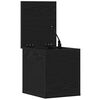 vidaXL Opbevaringskasse Sort eg 30 x 35 x 35 cm Konstrueret træ