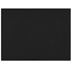 vidaXL D&oslash;rm&aring;tte Sort 60 x 80 x 1.2 cm Teddy Stof