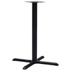 vidaXL bordben til bistrobord 76x76x107 cm st&oslash;bejern sort