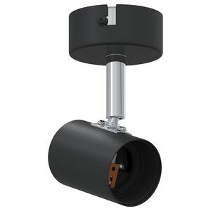 vidaXL Loftsspot Sort 6.5 x 6 x 11.5 cm Stål