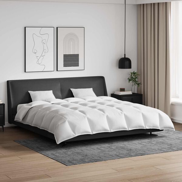 vidaXL Dynebetr&aelig;k S&aelig;t med pude 3 pcs Hvid Dunfjer