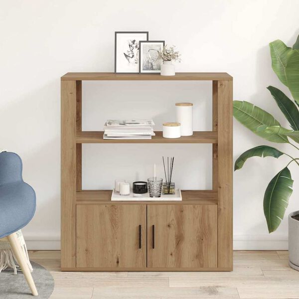 vidaXL Sideboard artisan eg 30 x 80 x 90 cm Konstrueret tr&aelig;