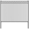 vidaXL Spike Hegn BAARLO 200 x 200 cm Pulverlakeret st&aring;l Sort