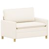 vidaXL Sofa Cremefarvet 126 x 81 x 87,5 cm Stof