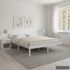 vidaXL sengestel massivt fyrretræ 160 x 200 cm hvid