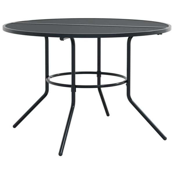 vidaXL terrassebord &Oslash;110x72,5 cm pulverlakeret st&aring;l antracitgr&aring;