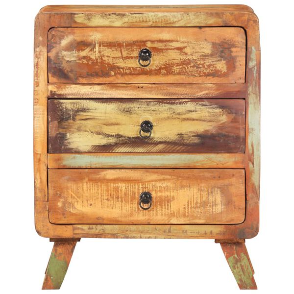 vidaXL skænk 60x35x75 cm massivt genbrugstræ