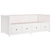 vidaXL daybed uden madras 90x200 cm massivt fyrretræ hvid