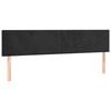 vidaXL sengegavle 200x5x78/88 cm fl&oslash;jl sort