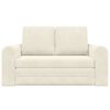 vidaXL Sovesofa 60cm Creme Fl&oslash;jl