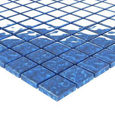 vidaXL mosaikfliser 11 stk. 30x30 cm glas blå