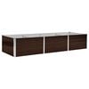 vidaXL h&aelig;vet plantekasse 240x80x45 cm galvaniseret st&aring;l brun