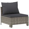 vidaXL havesofa med hynde gr&aring; polyrattan