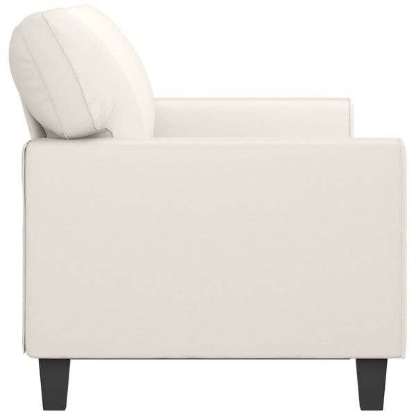 vidaXL 3-personers sofa 180 cm kunstl&aelig;der cremefarvet