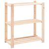 vidaXL reol i 3 niveauer 80 x 38 x 90 cm massivt fyrretr&aelig; 150 kg