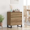 vidaXL Sideboard Artisan Egetr&aelig; 60 x 35 x 70 cm Konstrueret tr&aelig;