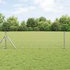 vidaXL Hegnsp&aelig;l S&oslash;lv 25 x 0,8 m (25 x 25 mm mesh) St&aring;l