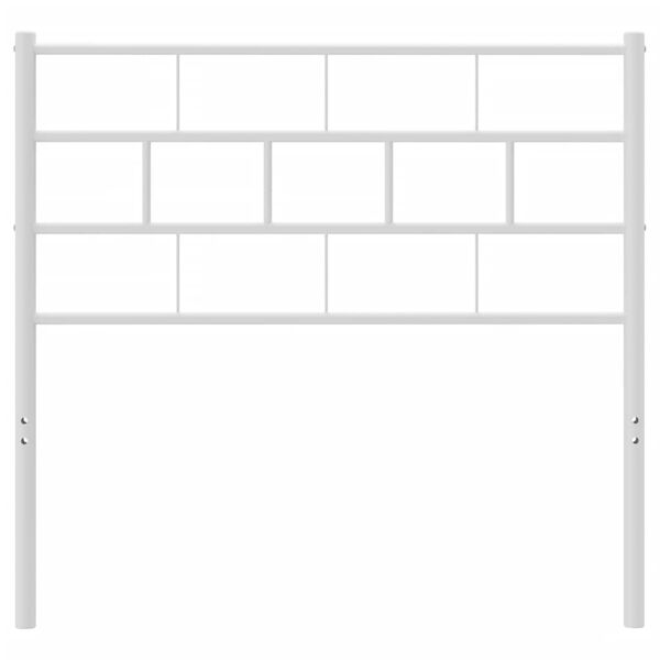 vidaXL udskiftningsgavl 75 cm metal hvid