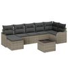 vidaXL Havesofa S&aelig;t 8 pcs Gr&aring; polyrattan
