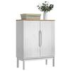 vidaXL Sideboard FLORO Hvid 70 x 30 x 70,5 cm Massivt fyrretr&aelig;