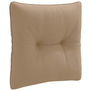 vidaXL Rygpude PUTTEN 100% polyester Gr&aring;brun 40 x 40 x 10 cm