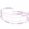 vidaXL Box spring seng Creme og hvid 120 x 190 cm Velourstof