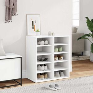 vidaXL skoreoler 2 stk. 31,5x35x70 cm konstrueret tr&aelig; hvid