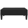 vidaXL 2-personers sovesofa med fodskammel fl&oslash;jl sort