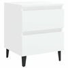 vidaXL sengebord 40x35x50 cm konstrueret tr&aelig; hvid