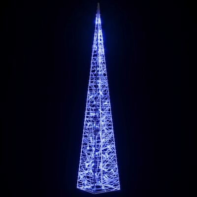vidaXL dekorativ LED-lyskegle 120 cm akryl blå