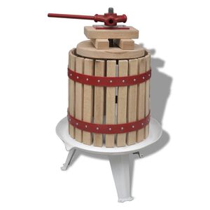 vidaXL frugt- og vinpresser 12 l