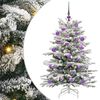 vidaXL Kunstigt Hinged Juletr&aelig; Hvid 120 cm PE og PVC