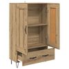 vidaXL Highboard Artisan Egetr&aelig; 69,5 x 31 x 115 cm Konstrueret tr&aelig;