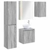 vidaXL Badev&aelig;relsesskabs&aelig;t 5 pcs Gr&aring; Sonoma 53 x 15,5 x 70 cm