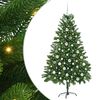 vidaXL Juletr&aelig; med 300 LED'er med stativ Gr&oslash;n 180 cm PE