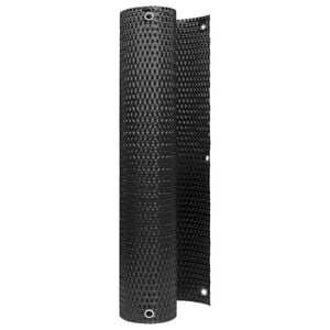 vidaXL Balkonsk&aelig;rm med &oslash;jer 300 x 80 cm polyrattan Sort