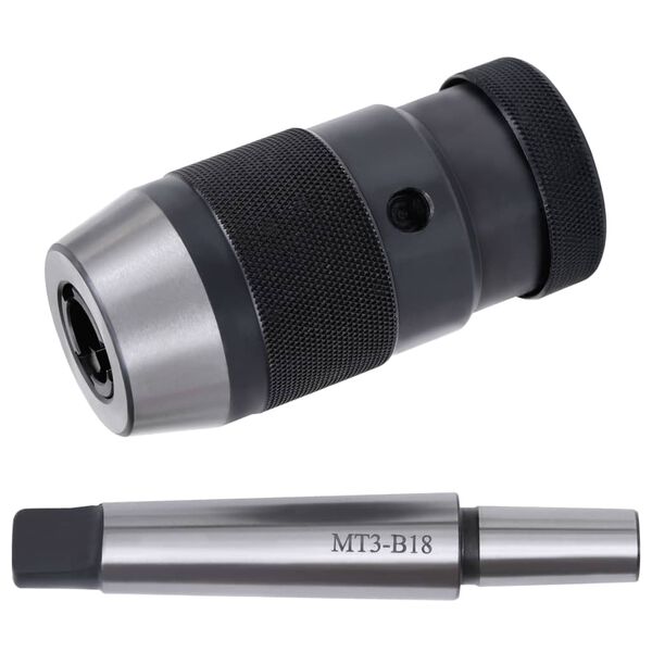 vidaXL borepatron m. quick release-funktion MT3-B18 16 mm spændeområde