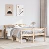 vidaXL seniorseng med sengegavl 140x190 cm massivt fyrretr&aelig;