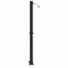 vidaXL Udendørs solbruser Sort 217 cm PVC og aluminium