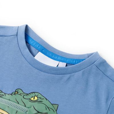 T-shirt til børn str. 92 blå