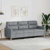 vidaXL 3-personers sofa 180 cm stof lysegr&aring;