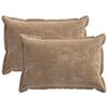 vidaXL Pudebetr&aelig;k 2 stk. HOUTEN Brun 50 x 75 cm Chenille Stof