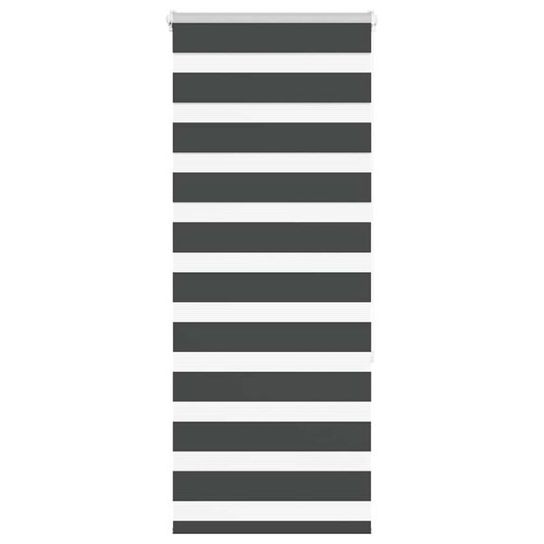 vidaXL zebragardin sort 55x150 cm stofbredde 50,9 cm polyester