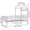 vidaXL daybed med tag 80x200 cm massivt fyrretr&aelig;